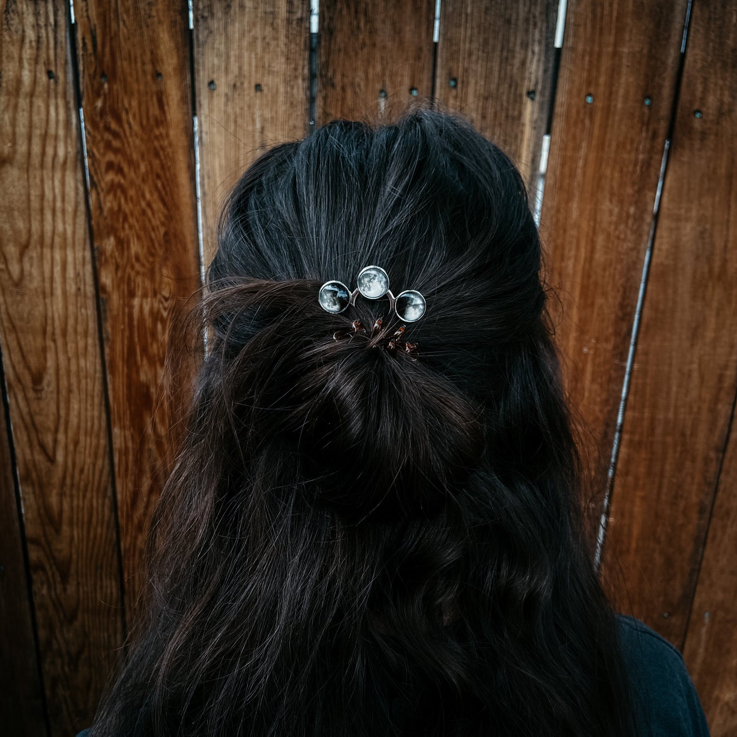 Moon Phase Trio Hair Pin