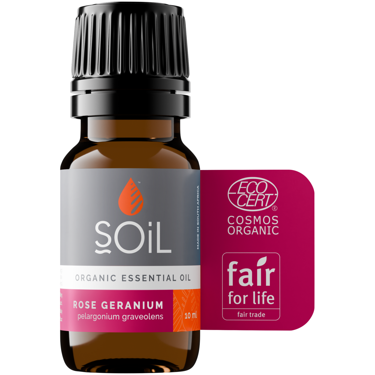 Organic Rose Geranium Essential Oil (Pelargoneum Graveolens) 10ml