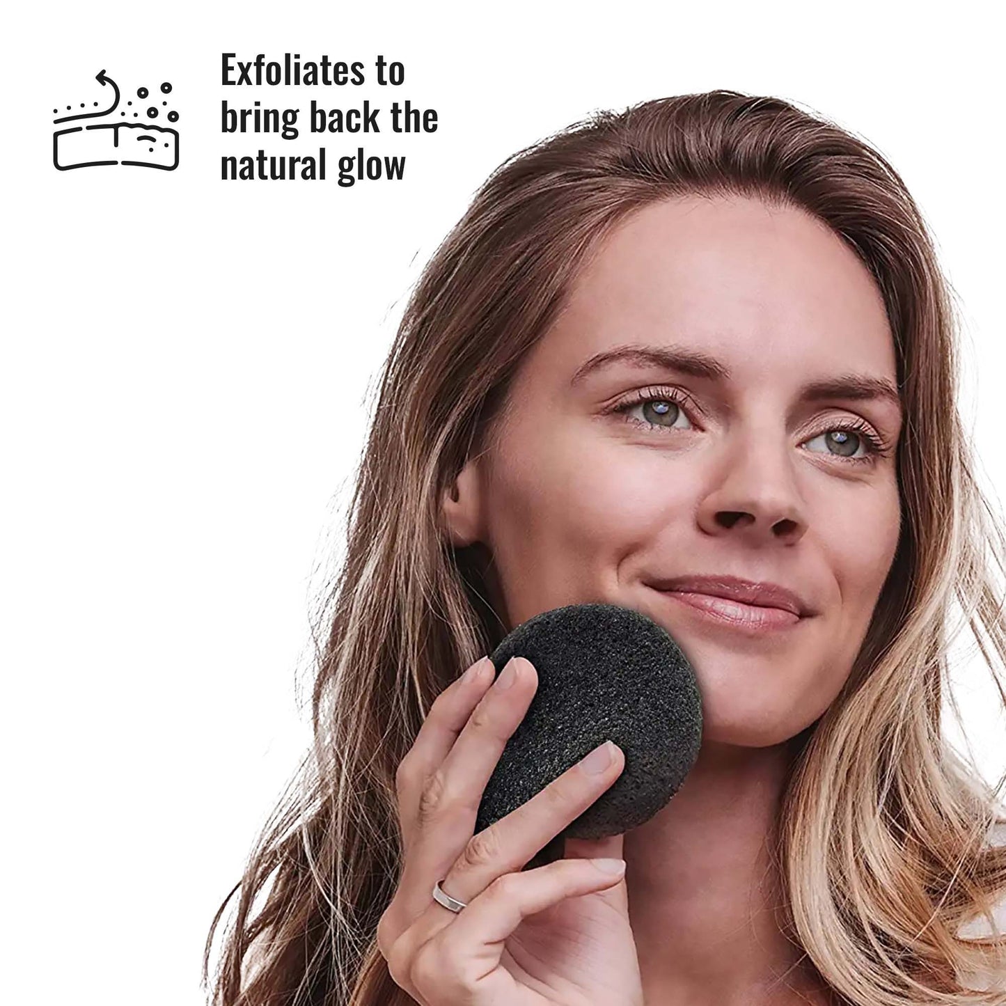 Pursonic Skin & Beauty Essentials Bundle – Konjac Sponge Duo, Bamboo Charcoal Konjac Sponge & 3-Pack Makeup Sponge Set