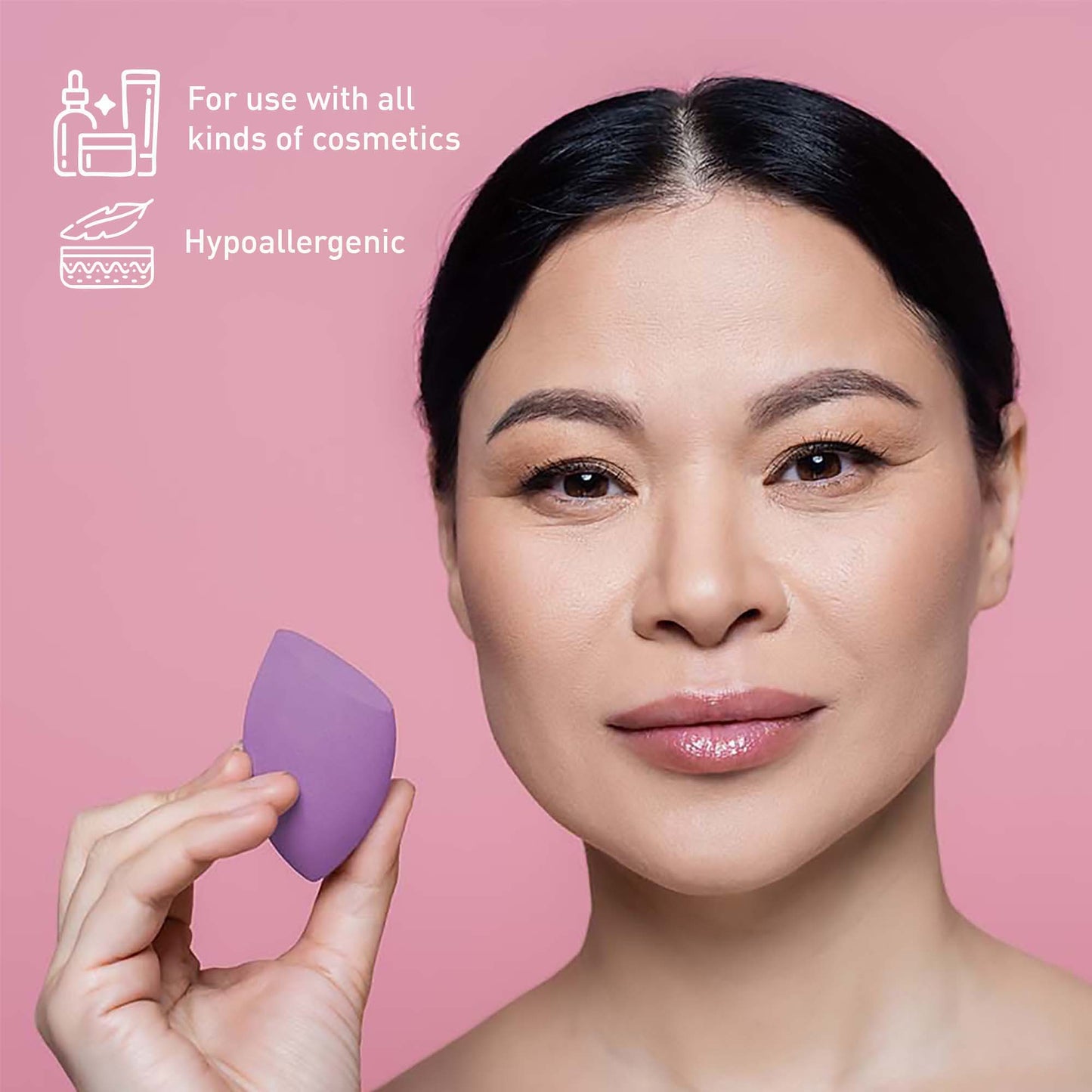 Makeup Essentials Bundle: Brushes, Wipes & Blender Sponge