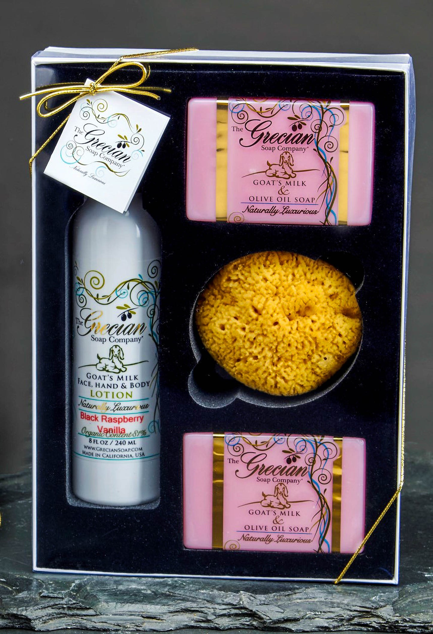 Lotion, 2 Soaps and Sponge Gift Set-Vanilla