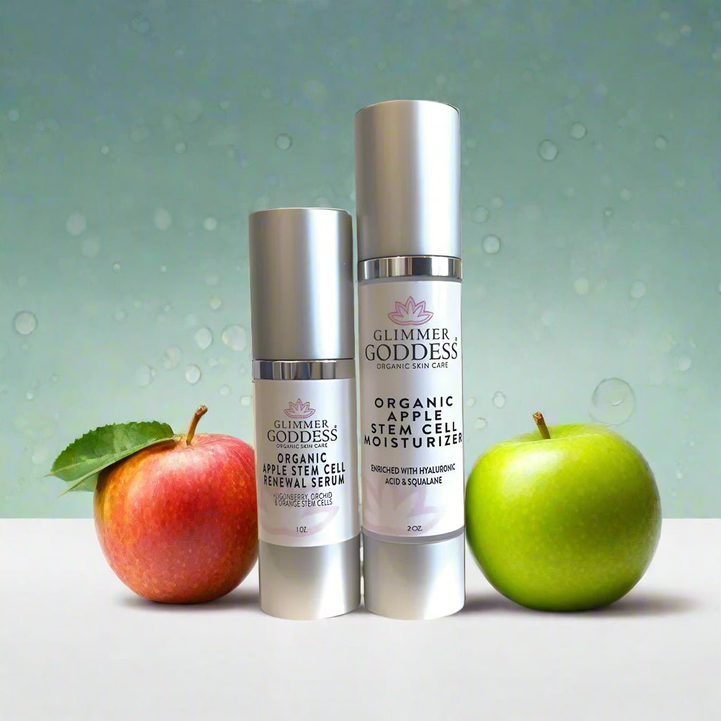 Organic Apple Stem Cell Anti-Aging Duo | Hydrating Serum & Moisturizer for Firm, Radiant Skin